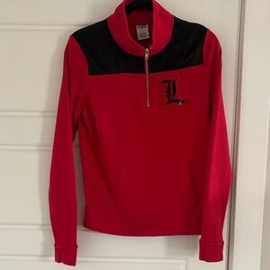 Red and Black Quarter-Zip UofL